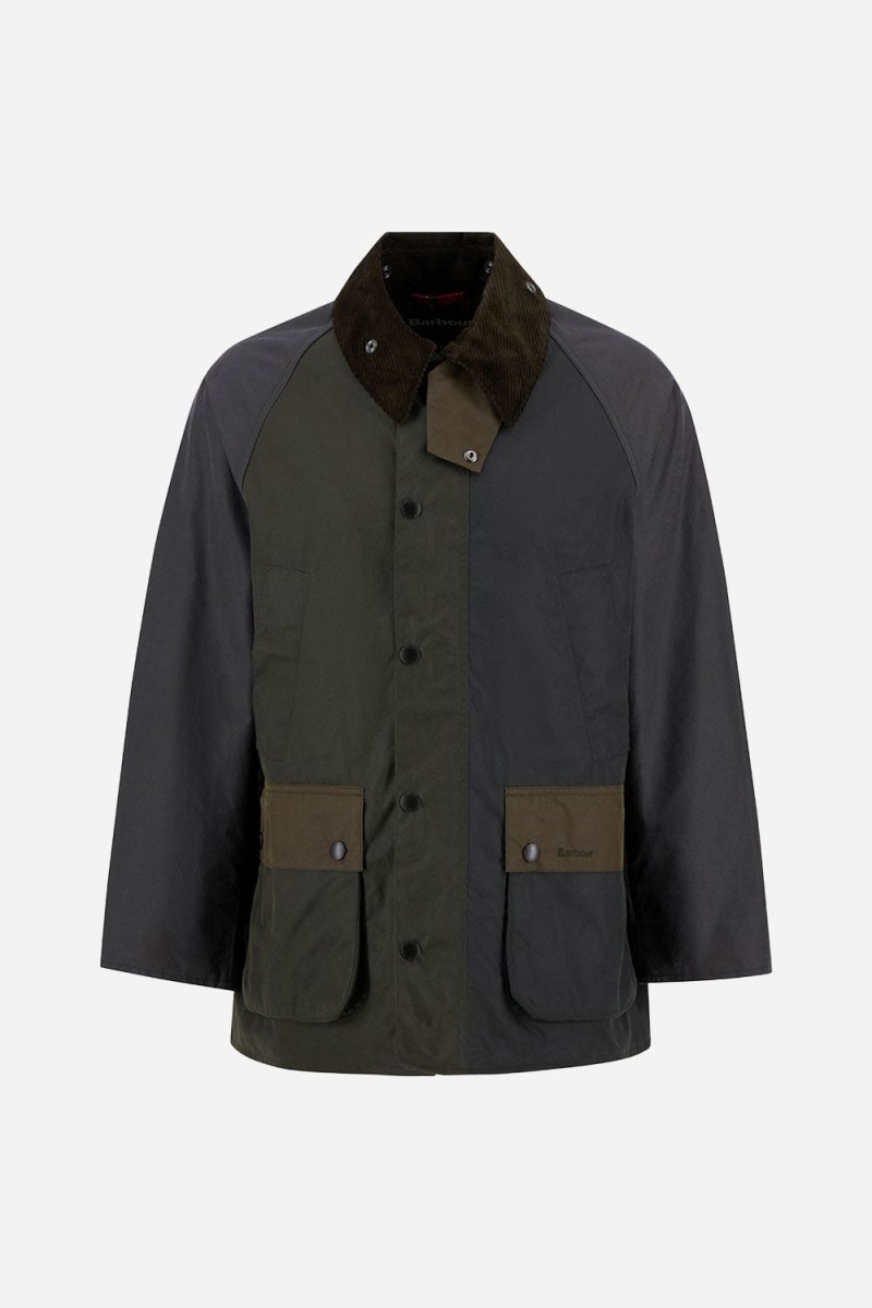Barbour Patchwork OS Bedale Wax Jacket (Sage Multi) | Jackets