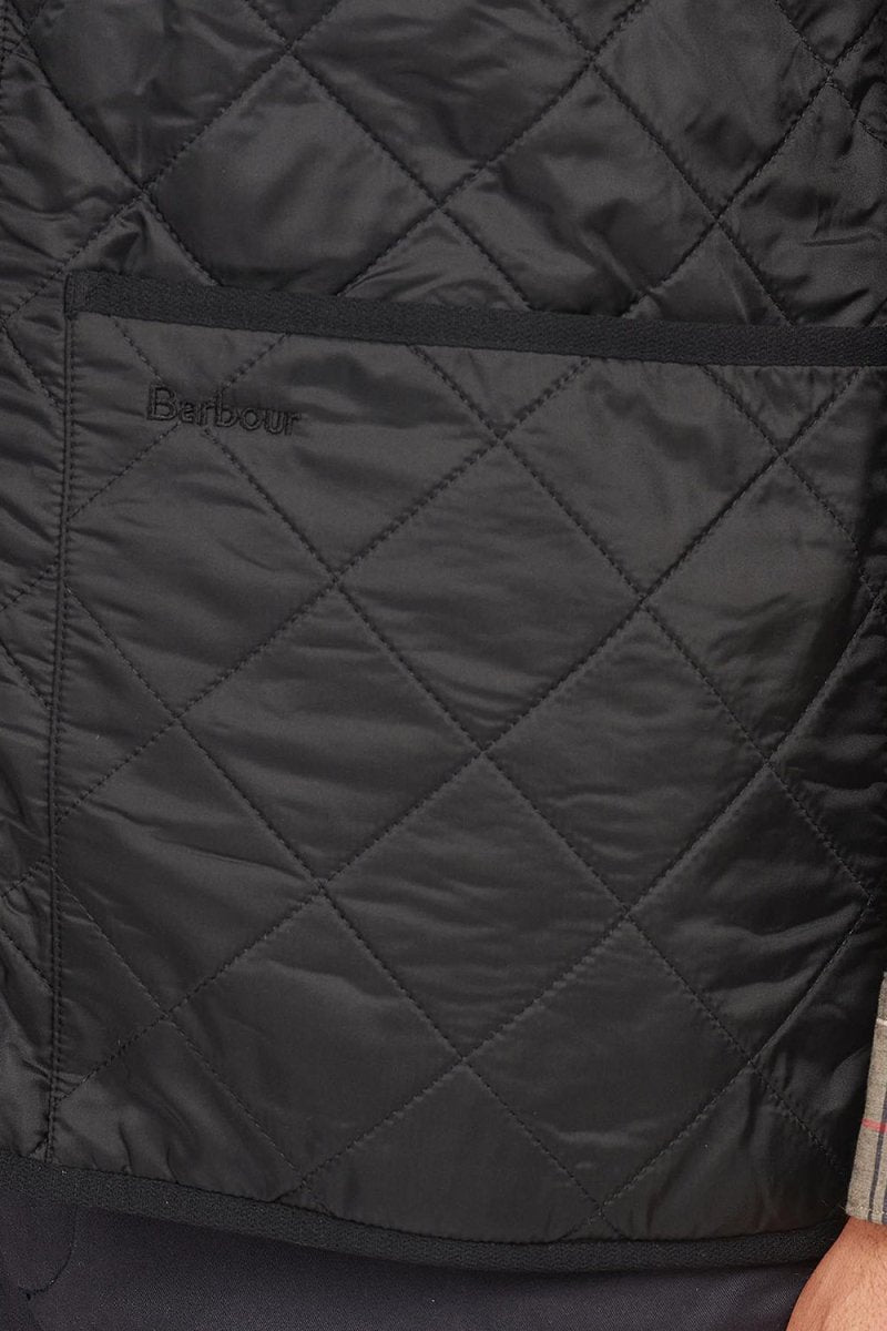 Barbour Polar Quilt Waistcoat Zip-In Liner (Black) | Vests