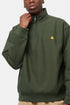 Felpa Carhartt con mezza zip con scritta americana (verde pianta) | Maglioni