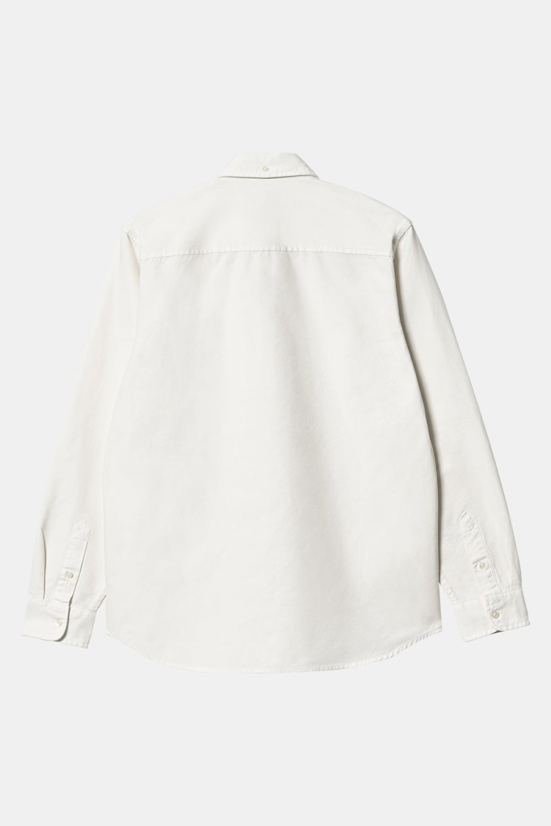 Carhartt WIP Long Sleeve Bolton Shirt (White) | Shirts
