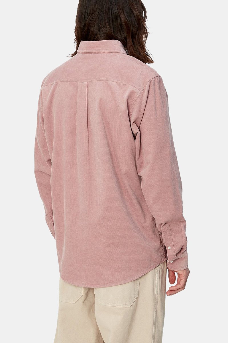 Carhartt WIP Madison Cord Long Sleeve Shirt (Glassy Pink/Wax) | Shirts