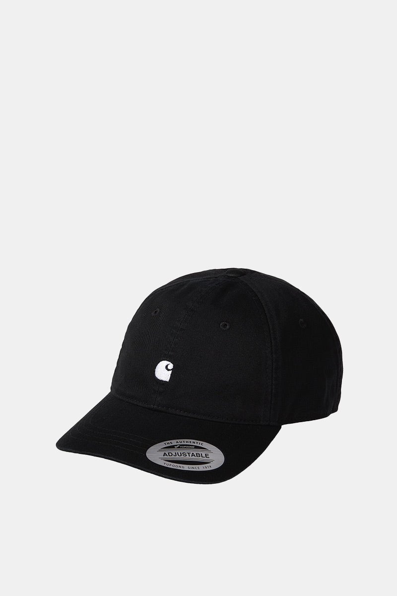 Carhartt WIP Madison Logo Cap (Black/White) | Hats