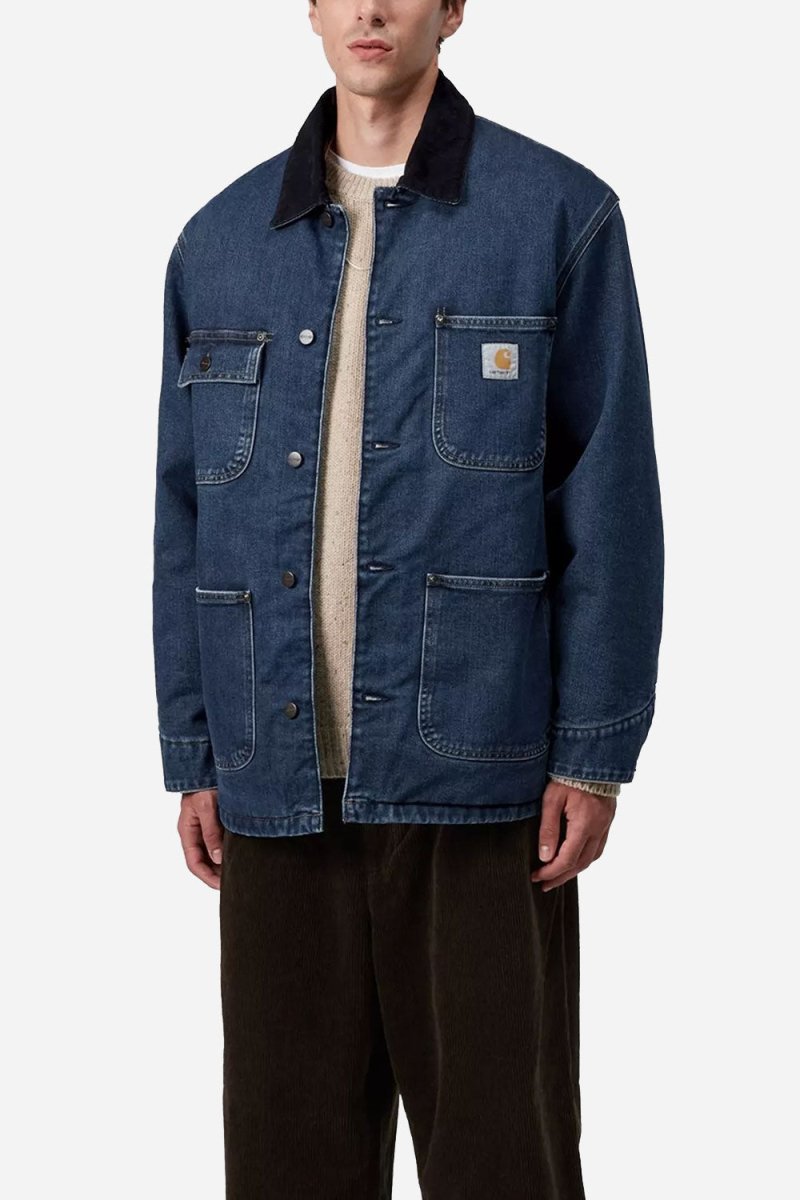 Carhartt WIP OG Maitland Denim Chore Coat (Blue/Dark Navy) | Jackets