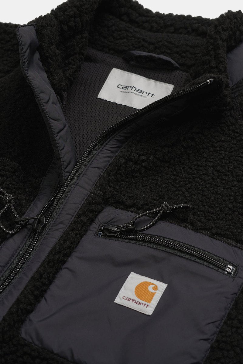 Carhartt WIP Prentis Vest Liner Fleece (Black/Black) | Sweaters