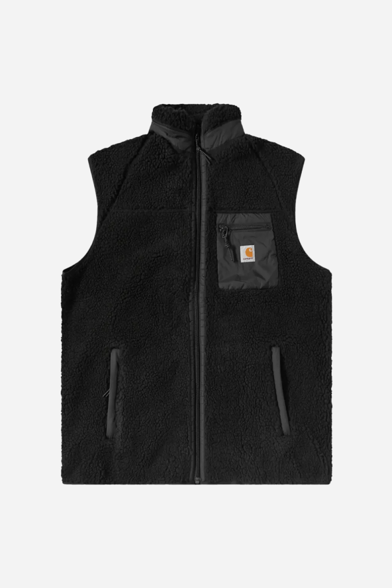 Carhartt WIP Prentis Vest Liner Fleece (Black/Black) | Sweaters