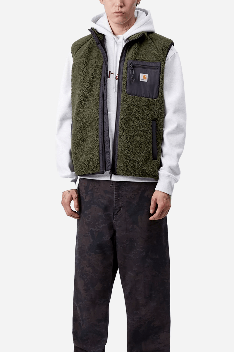 Carhartt WIP Prentis Vest Liner Fleece (Opuntia/Black) | Sweaters
