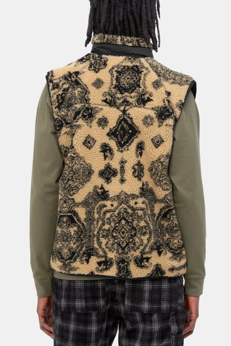 Carhartt WIP Prentis Vest Liner Verse Jacquard Fleece (Dusty Brown & Scoot Black) | Vests