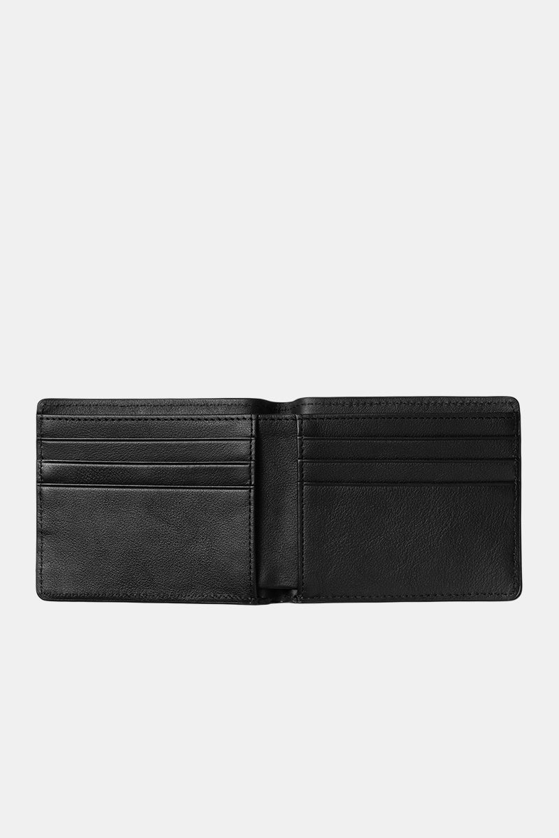 Carhartt WIP Vegas Billfold Wallet (Leather Black/Silver) | Wallets