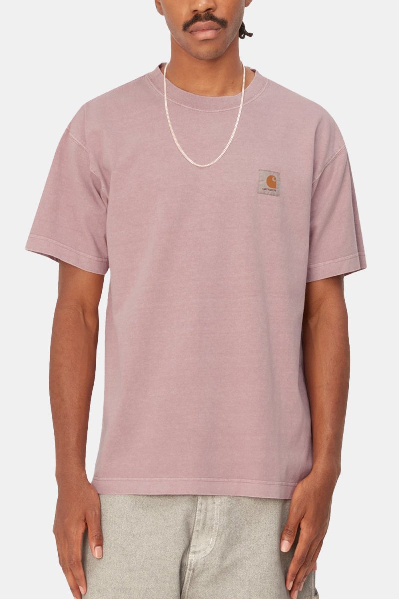 Carhartt WIP Vista Garment Dyed T-shirt (Glassy Pink) | T-Shirts