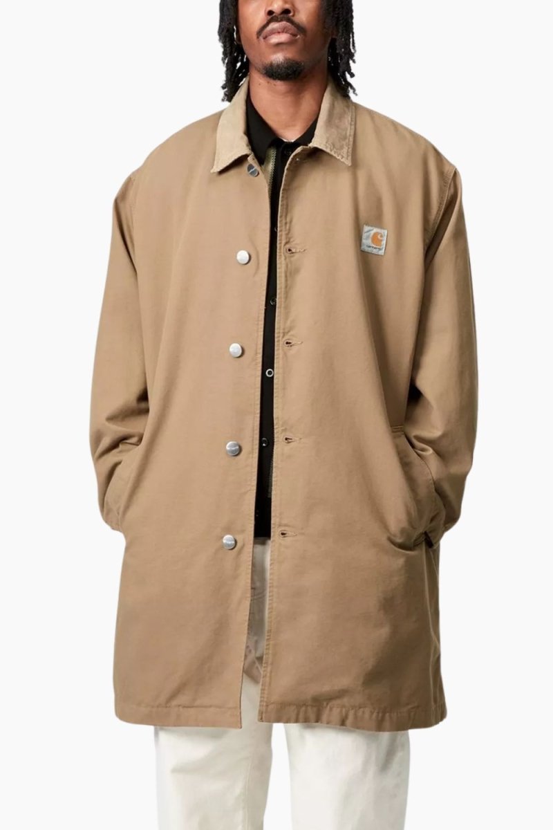 Carhartt WIP Webster Coat (Leather/Leather Rinsed) | Jackets