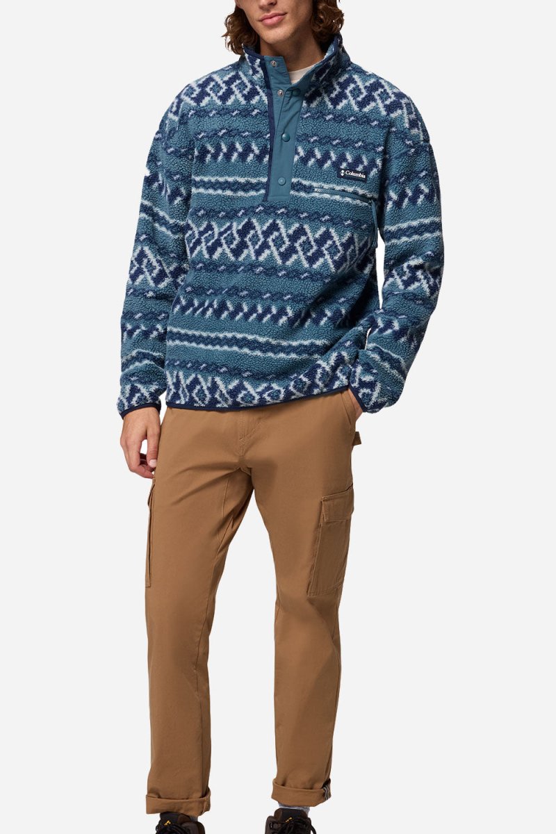 Columbia Helvetia™ II Printed Half Snap Fleece (Everblue KnitKnot) | Sweaters