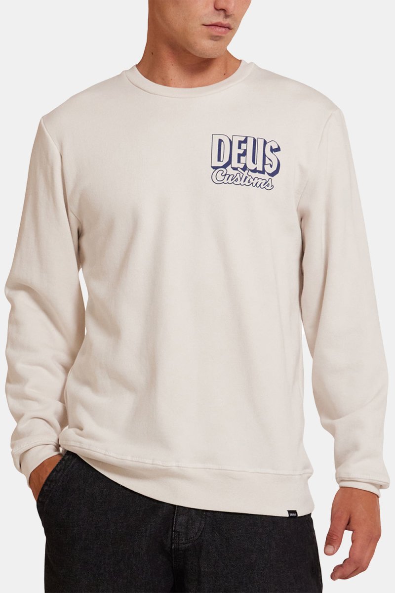 Deus Ever Seen Crew Sweatshirt (Vintage White) | Sweaters