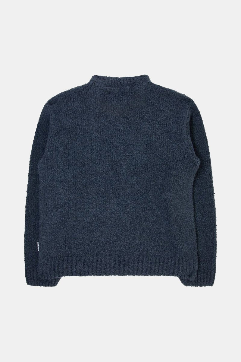 Edwin Dun Textured Sweatshirt (Ink Blue) | Sweaters