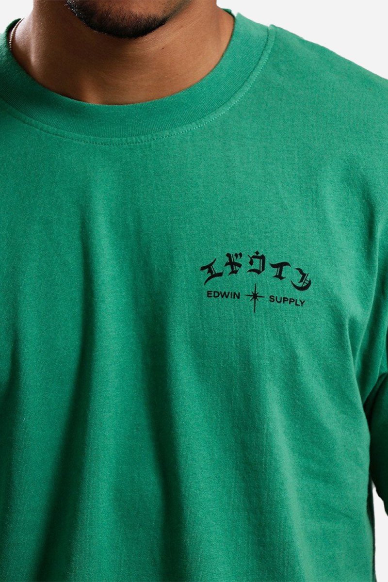 Edwin High Life Low Levels Chest T-Shirt (Mint Green) | T-Shirts