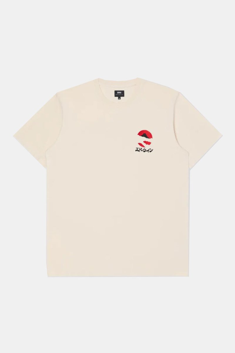 Edwin Kamifuji Embroiled Chest T-Shirt (Whisper White) | T-Shirts