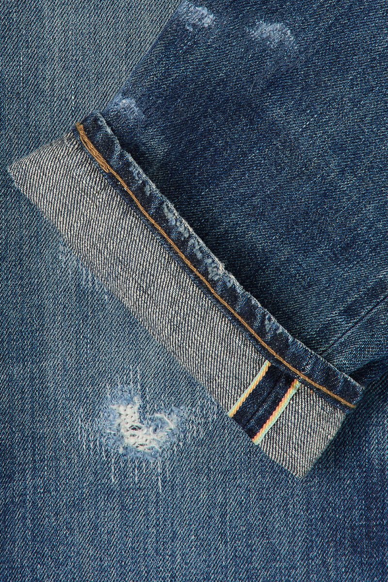 Edwin Regular Kaihara Tapered Rainbow Selvage Jeans (Dark Pure Indigo) | Jeans
