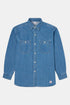 Camicia da lavoro in denim per la mano destra Edwin (blu chiaro) | Camicie
