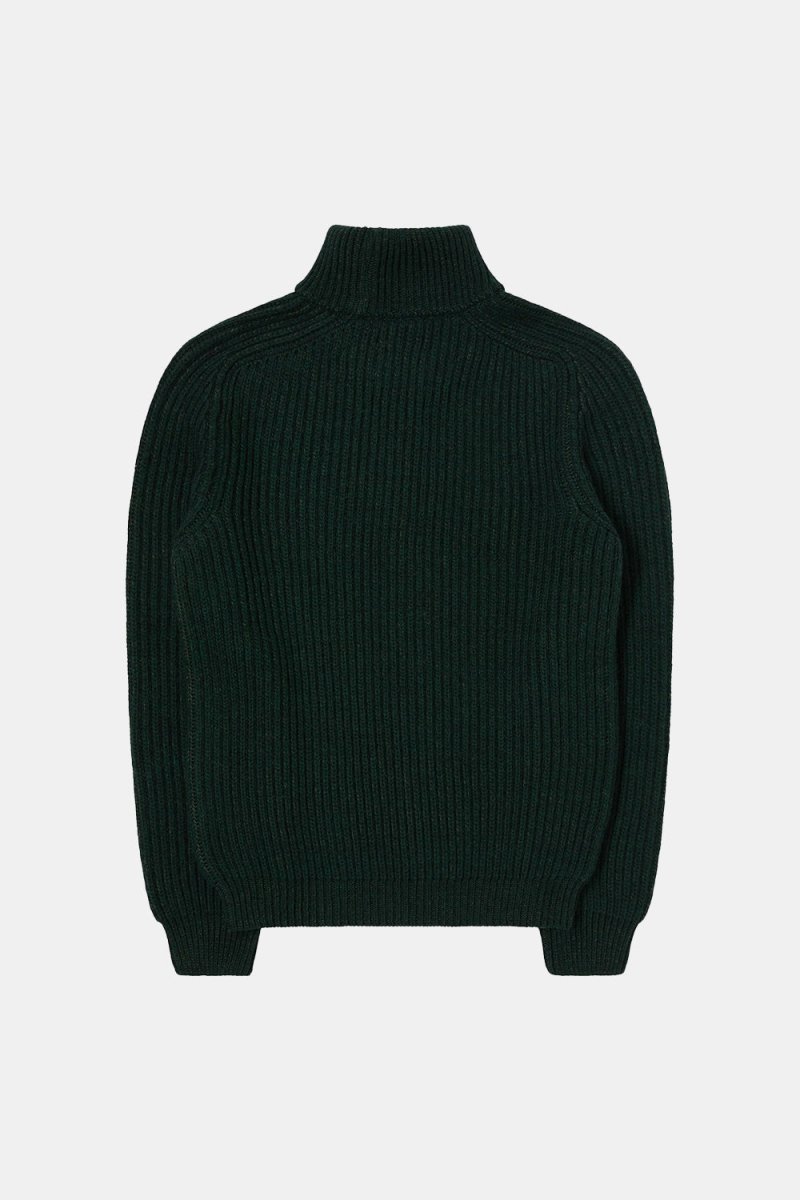 Edwin Roni High Collar Sweatshirt (Kombu Green) | Sweaters