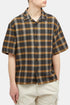 Camicia Saga a maniche corte Edwin (Nero/Giallo) | Camicie