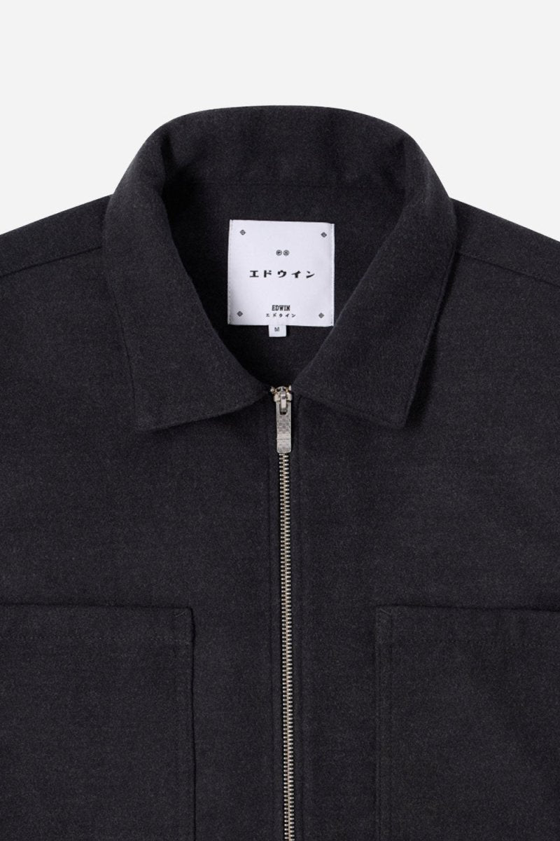 Edwin Snug Overshirt (Dark Grey Marl) | Jackets