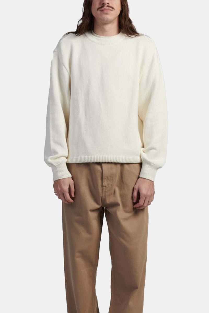 Edwin Union Knitted Sweatshirt (Off White) | Sweaters