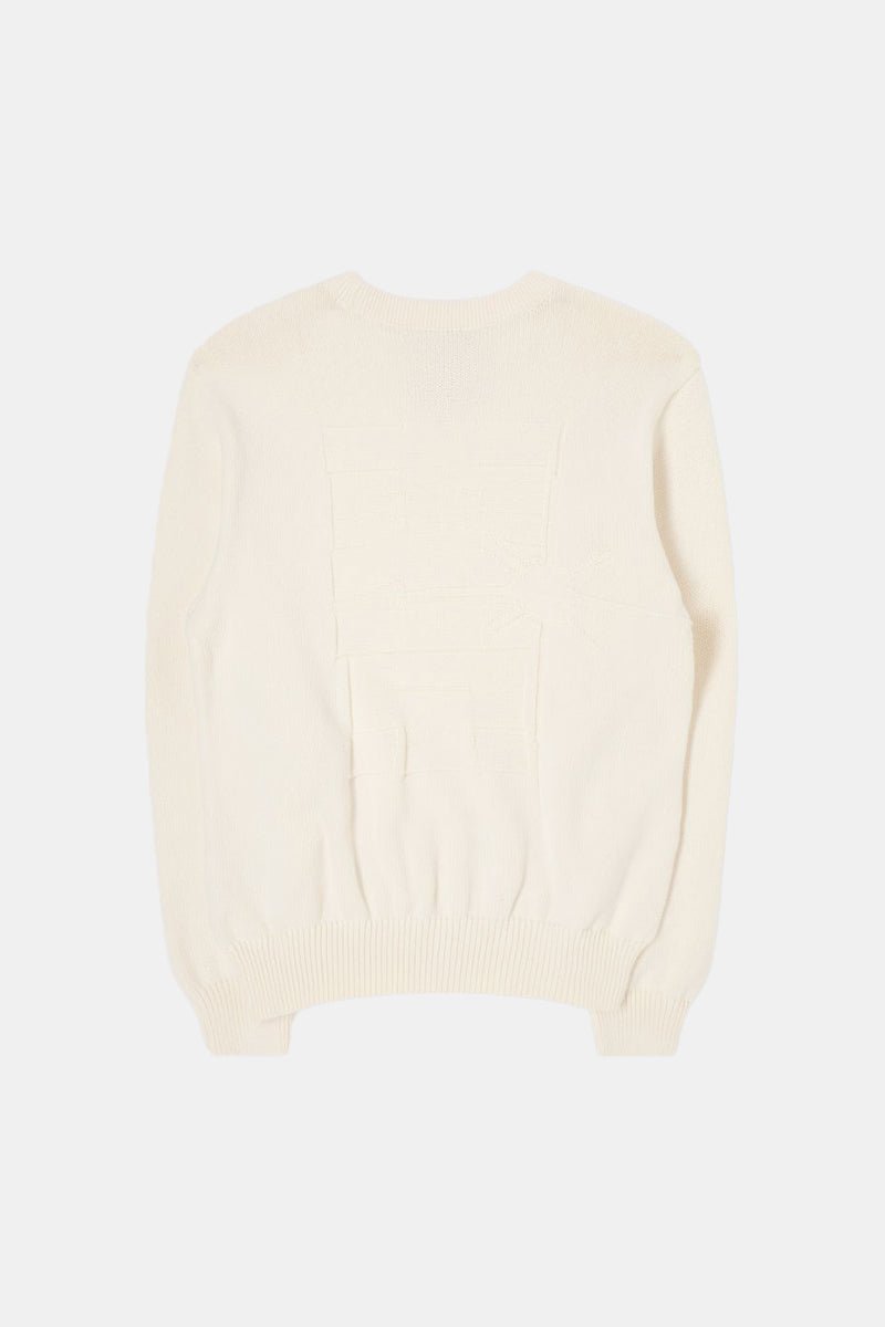 Edwin Union Knitted Sweatshirt (Off White) | Sweaters