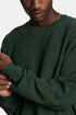T-shirt a maniche lunghe Edwin Waffle Dizzy (pigmento verde Kombu) | Magliette