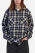 Camicia a maniche lunghe da lavoro Edwin (blu scuro/verde) | Camicie