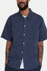 Camicia a maniche corte Folk Gabe (blu scuro) | Camicie