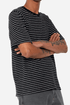 T-shirt a righe testurizzate folk (nero/ecru) | Camicie