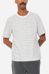 Folk Textured Stripe T-Shirt (Ecru/Navy) | Camicie