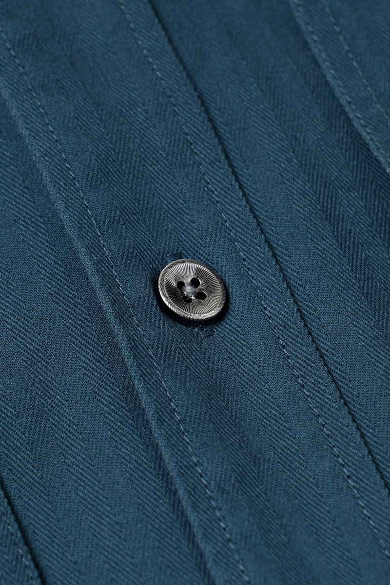Frizmworks HBT Carpenter Pocket Work Shirt Jacket (Vintage Blue) | Shirts