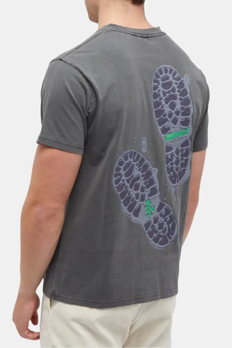 Gramicci Footprints T-Shirt (Grey Pigment) | T-Shirts