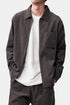 Camicia Gramicci Grid Cord Zip (Grigio) | Camicie