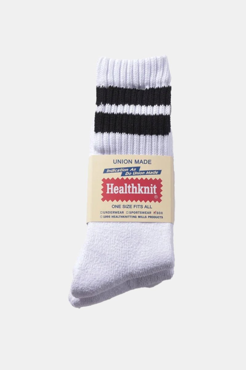Healthknit 3 Pack 3 Line Crew Socks (Navy/Black/Grey) | Socks
