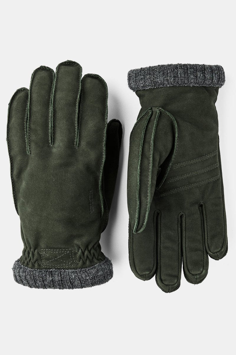 Hestra Joar Nubuck Leather Gloves (Dark Olive) | Gloves