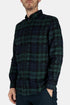 Camicia ESP Blackwatch astratta in flanella portoghese (nera) | Camicie