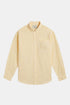Camicia a righe Atlantico in flanella portoghese (giallo chiaro) | Camicie