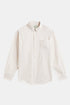 Camicia a righe Atlantico in flanella portoghese (sabbia) | Camicie
