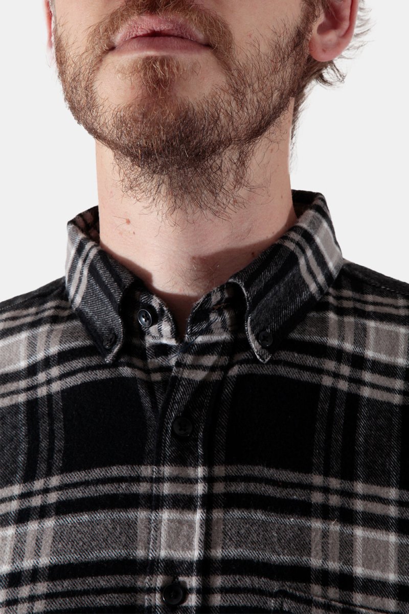 Portuguese Flannel B&amp;B Checked ESP Shirt (Black / Grey) | Shirts