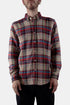 Camicia a quadri ESP in flanella portoghese Crush (rosso / ecru) | Camicie