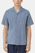 Camicia con ricamo in denim di flanella portoghese (blu) | Camicie