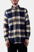 Camicia ESP ESP in flanella portoghese (blu / bianco / giallo) | Camicie