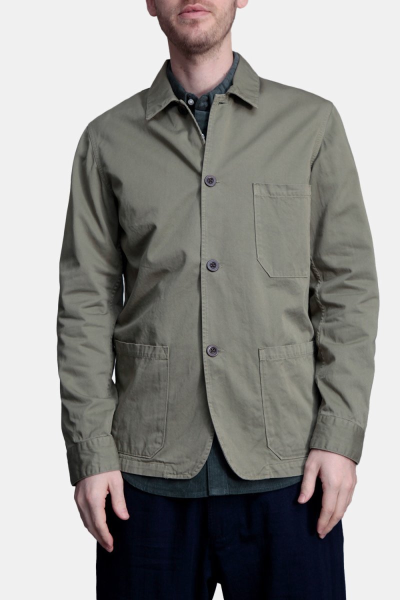 Portuguese Flannel Labura Chore Workwear Jacket (Olive) | Jackets