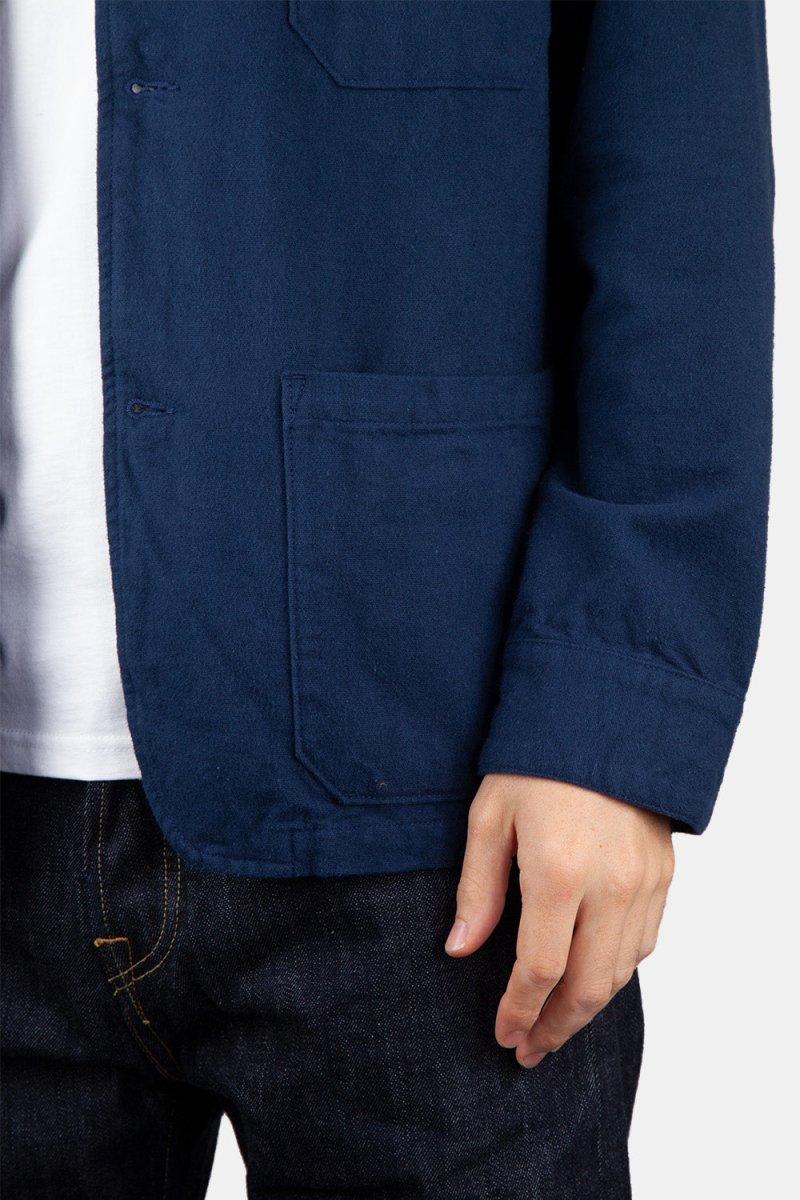 Portuguese Flannel Labura Heavy Flannel Jacket (Blue) | Jackets