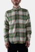 Camicia a quadri Portlad in flanella portoghese (Ecru / Verde) | Camicie