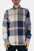 Camicia ESP BD con nastro in flanella portoghese (bianco/blu) | Camicie
