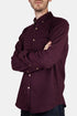 Camicia Portoghese in Flanella Teca (Bordeaux Rosso Scuro) | Camicie