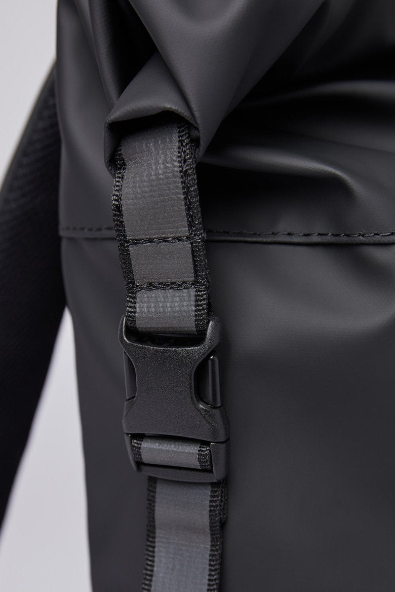 Sandqvist Konrad Water-Resistant Rolltop Backpack (Black) | Bags