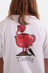 Grazie Terry T-shirt Teapot (Bianco) | Magliette